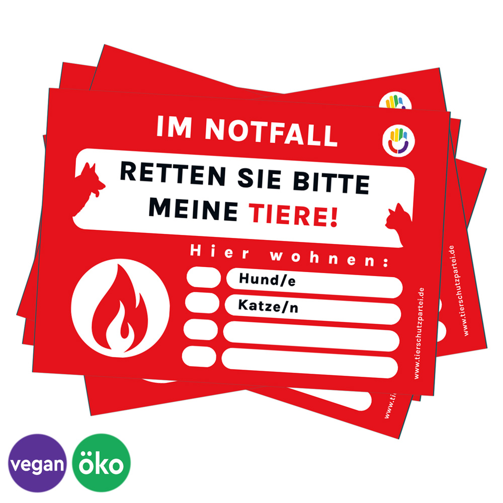 Notfallaufkleber (DIN A6)
