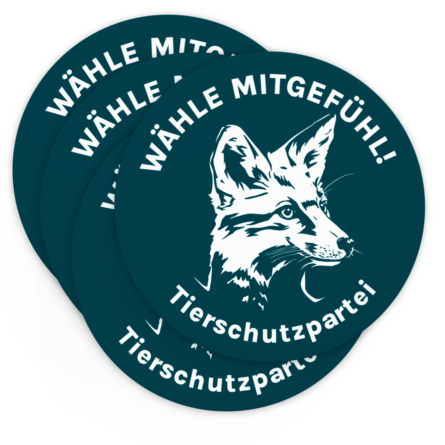 Aufkleber »Fuchs« (Ø 9,5 cm)