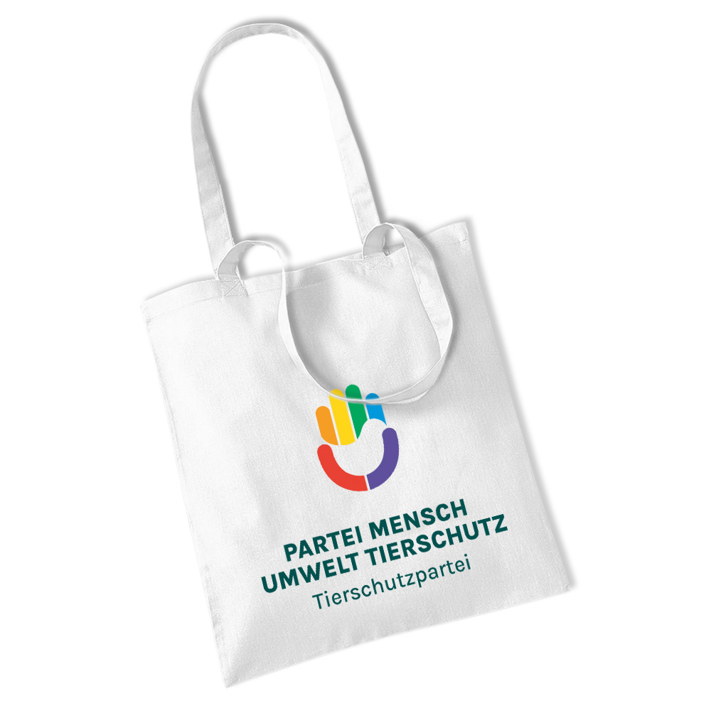 Einkaufstasche / "Jute"-Beutel »TSP Logo« white