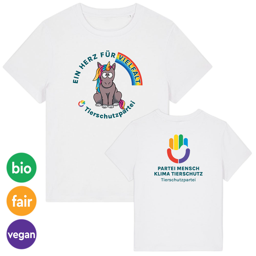 T-Shirt »Einhorn Vielfalt« femininer Schnitt
