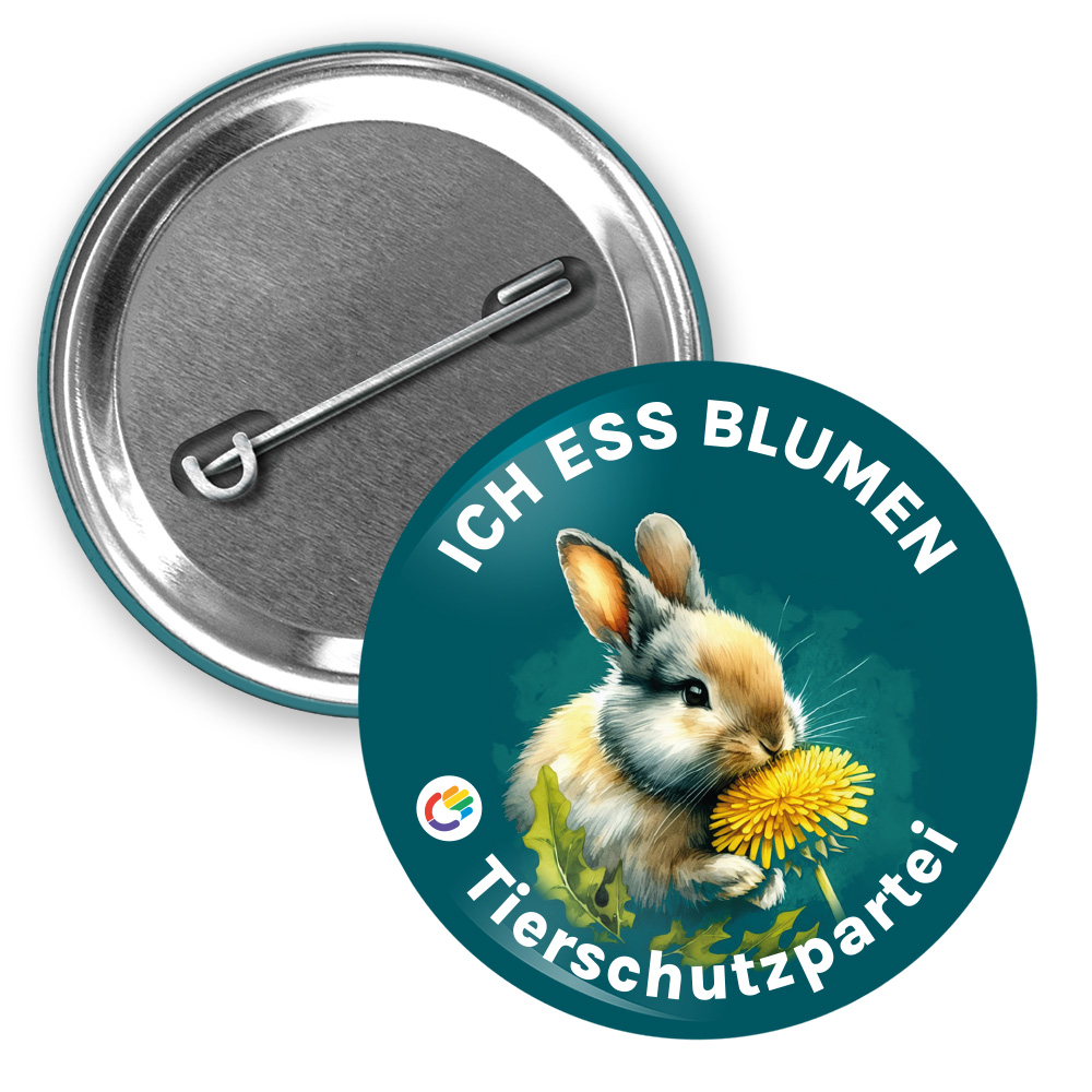 Button »Ich ess Blumen« 38mm