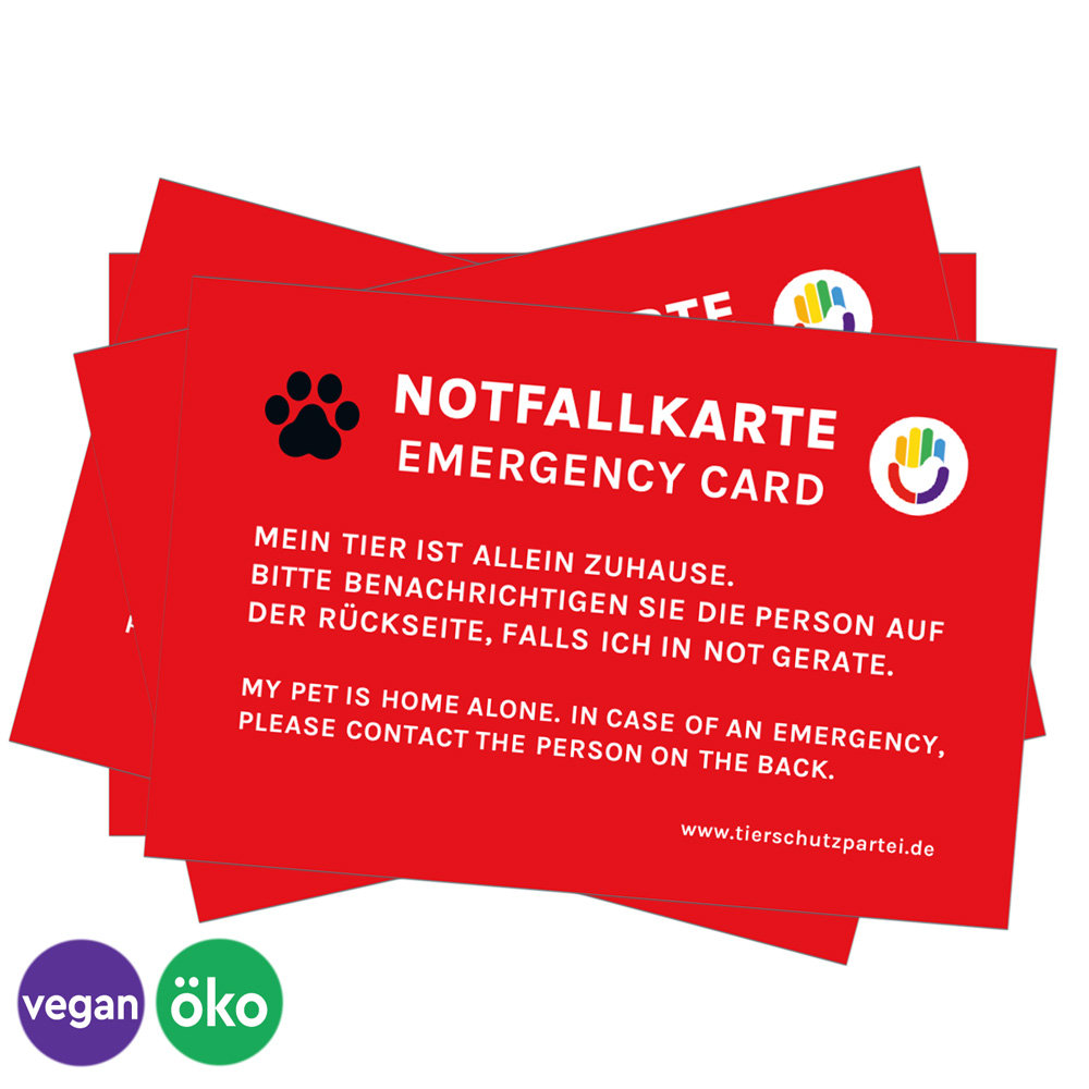 Notfall-Visitenkarte (8,5 x 5,5 cm)