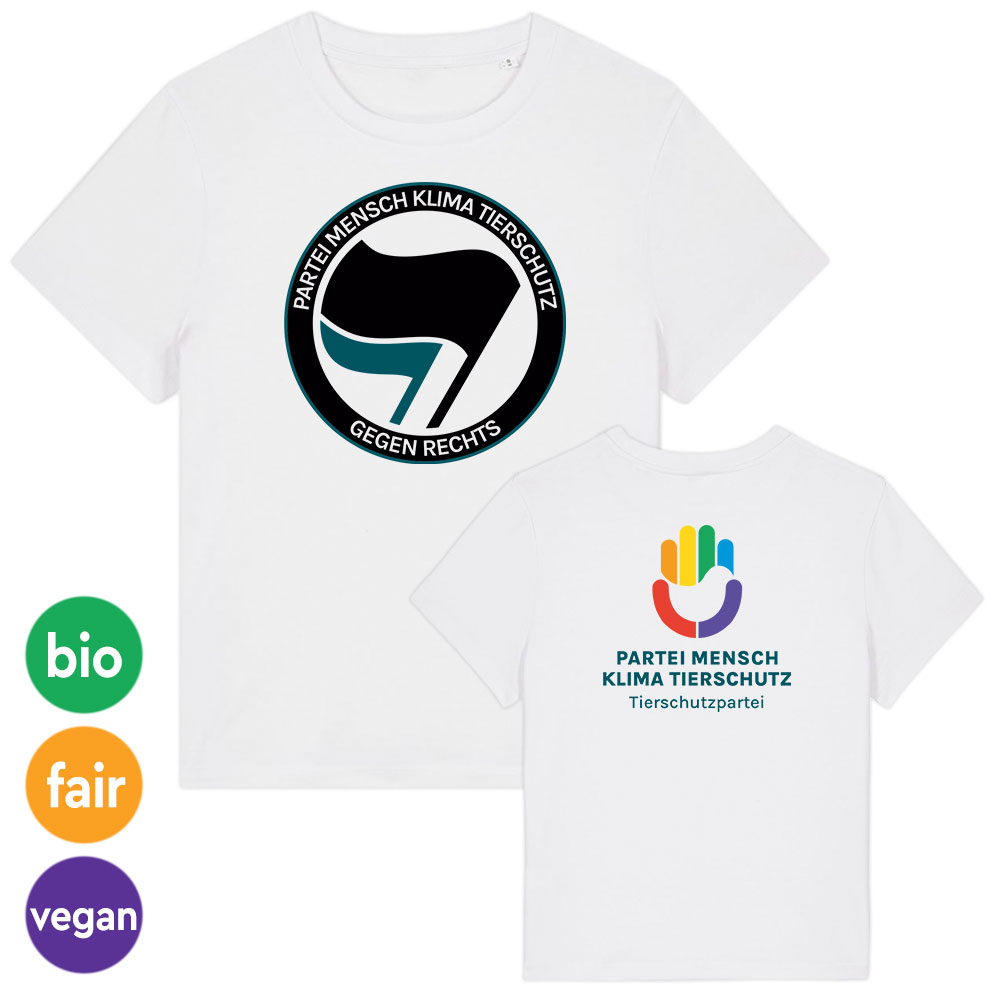 T-Shirt »Antifa« femininer Schnitt XS white