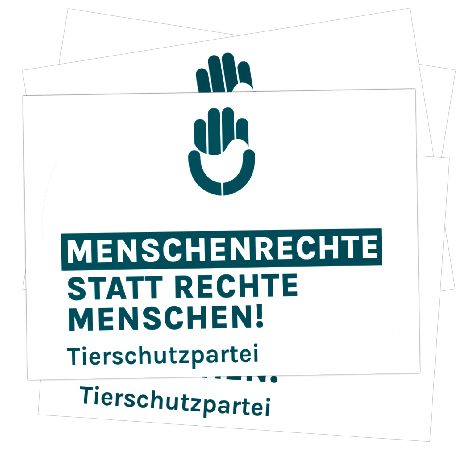 Aufkleber »Menschenrechte« (DIN A7)